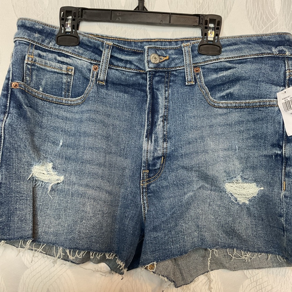 Old Navy O.G. straight 3 in inseam high rise shorts 12 NWT - Picture 2 of 9